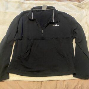 Black Adidas Cropped Zip up